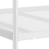 vidaXL Beliche sem colchão 90x190 cm aço branco