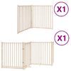 vidaXL Portão para cães com porta dobrável 6 painéis 480 cm álamo