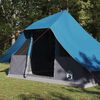 vidaXL Barraca Tipi com telhado Azul 364 x 281 x 257 cm tafet&aacute;