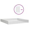vidaXL Recinto exterior p/ animais 48pain&eacute;is 54x80cm ferro galvanizado