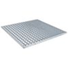 vidaXL Grelha Prateado 60 x 60 x 2 cm A&ccedil;o Galvanizado a Quente