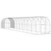 vidaXL Galinheiro Prateado 1200 x 200 x 200 cm A&ccedil;o Galvanizado