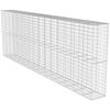 vidaXL Muro gabi&atilde;o com tampa 600x50x200 cm a&ccedil;o galvanizado