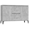 vidaXL Aparador 102x35x70 cm derivados de madeira cinza cimento