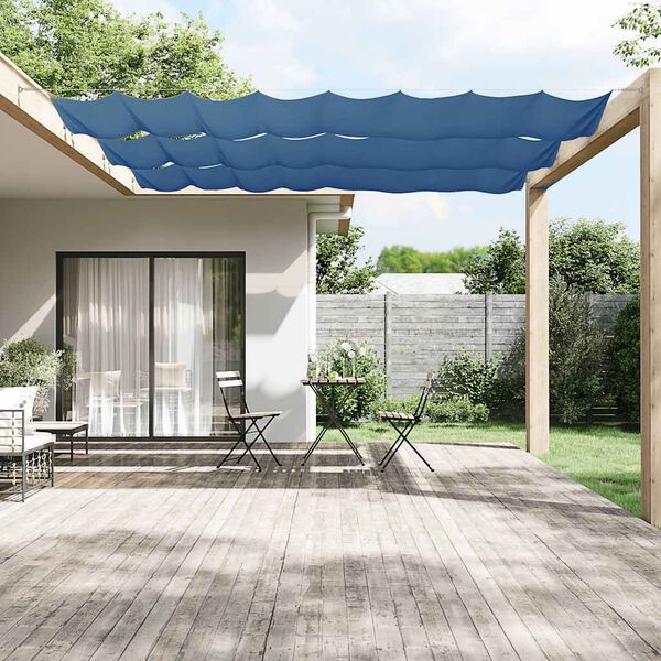 vidaXL Toldo vertical 60x800 cm tecido oxford azul