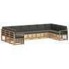 vidaXL Conjunto de Sof&aacute;s para Exterior 10 unid. Branco e Antracite