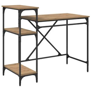 vidaXL Mesa Carvalho Artesanal 105 x 50 x 90 cm Madeira processada