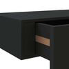 vidaXL Prateleiras de parede c/ gavetas 2 pcs MDF 60x23,5x10 cm preto