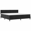 vidaXL Cama Box Spring LED com colch&atilde;o Preto 200 x 200 cm Veludo