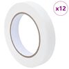 vidaXL Fitas de M&aacute;scara para Pintores 12 pcs Branco 19mm x 50m Papel