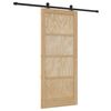vidaXL Porta Deslizante Natural e Preto 86 x 198,5 cm