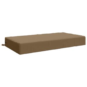 vidaXL Almofada assento SOEST 100% Poli&eacute;ster Cinzento-acastanhado