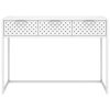 vidaXL Mesa consola 106x35x75 cm a&ccedil;o branco