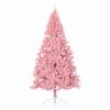 vidaXL &Aacute;rvore de Natal Artificial Pr&eacute;-iluminada Rosa 240 cm PVC