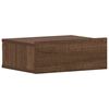 vidaXL Mesas cabeceira susp. 2pcs 40x30x15 cm cor carvalho castanho
