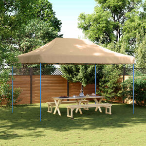 vidaXL Tenda para festas pop-up dobr&aacute;vel 440x292x315 cm bege