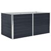 vidaXL Canteiro jardim elevado 160x80x45cm a&ccedil;o galvanizado antracite