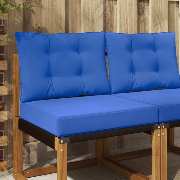 vidaXL Almofada para Sof&aacute; Externo 2 pcs Turquesa Poli&eacute;ster