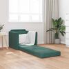 vidaXL Sof&aacute;-Cama 60cm Verde Escuro Veludo