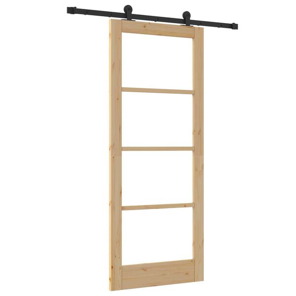 vidaXL Porta Deslizante ORKDAL Natural 83 x 202 cm