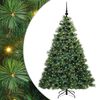 vidaXL &Aacute;rvore de Natal Artificial com 300 LEDs Verde 180 cm PE e PVC