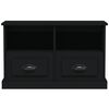 vidaXL M&oacute;vel p/ TV 80x35x50 cm derivados de madeira preto