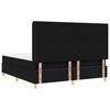 vidaXL Cama Box com colch&atilde;o com cabeceira Preto 180 x 200 cm tecido