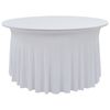 vidaXL Capa extens&iacute;vel para mesa c/ camilha 2 pcs 180x74 cm branco