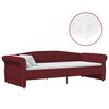 vidaXL Sofá-cama c/ colchão e saída USB 90x200cm tecido vermelho tinto
