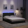 vidaXL Estrutura de cama com LED sem colch&atilde;o 140x200 cm tecido