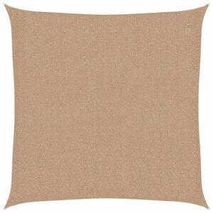 vidaXL Para-sol estilo vela 160 g/m&sup2; 3x3 m PEAD cinzento-acastanhado