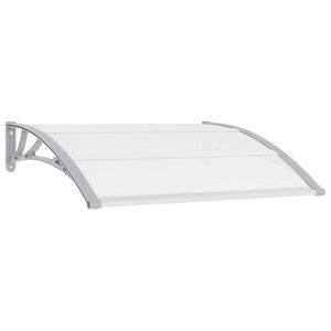 vidaXL Toldo de porta 120x100 cm PC cinzento