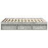 vidaXL Estrutura de cama 120x200 cm cinza cimento