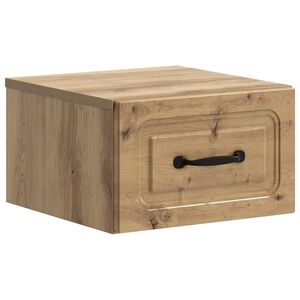 vidaXL Gabinete de Canto Montado na Parede Carvalho Arttisan