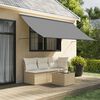vidaXL Toldo retr&aacute;til 300x150 cm tecido e a&ccedil;o antracite