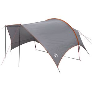 vidaXL Tarp de Camping Resistente &agrave; &Aacute;gua Cinza e Laranja