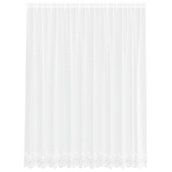 vidaXL Cortina de Renda com cortinas Branco 300 x 245 cm Poli&eacute;ster