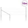 vidaXL Poste de Cerca Prateado 10 x 0,5 m (malha de 36 mm) A&ccedil;o