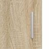 vidaXL Estante de Parede com porta Carvalho sonoma 55 x 29 x 100 cm