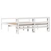 vidaXL Cama para idosos com cabeceira 200x200 cm pinho maci&ccedil;o branco