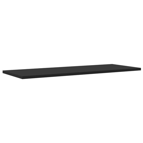 vidaXL Prateleiras para estante 4 pcs 80x30x1,5cm contraplacado preto