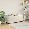 vidaXL Caixa de arrumação 105x34,5x45 cm tecido cor creme