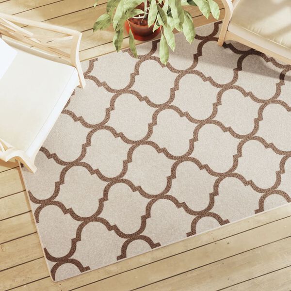 vidaXL Tapete pelo curto int./ext. 120x180 cm multicor