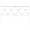 vidaXL Cabeceira de substitui&ccedil;&atilde;o 120 cm metal branco