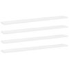vidaXL Prateleiras para estante 4 pcs 80x10x1,5cm contraplacado branco