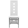 vidaXL Conjunto de jantar 7 pcs branco