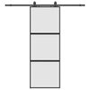 vidaXL Porta deslizante c/ conj. ferragens 76x205 cm vidro temperado