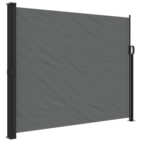 vidaXL Toldo lateral retrátil 160x500 cm antracite