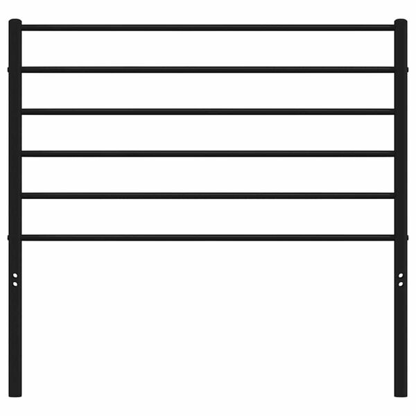 vidaXL Cabeceira de cama 90 cm metal preto