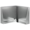 vidaXL Muro de Conten&ccedil;&atilde;o 50 x 50 x 50 cm A&ccedil;o Galvanizado Prateado